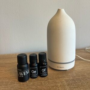 Vitruvi White Stone Essential Oil Diffuser